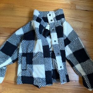 Dry goods button up furry coat